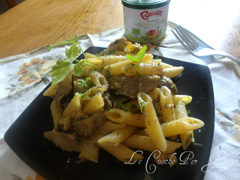 Pasta alla arbonara e carciofi