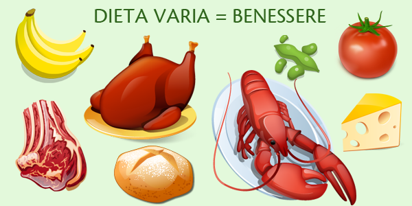Dieta equilibrata e varia benessere