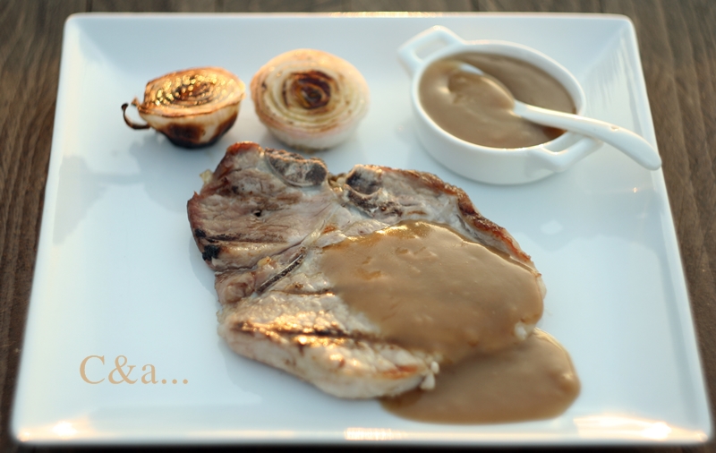 Lombo con salsa e cipolline alla griglia 2