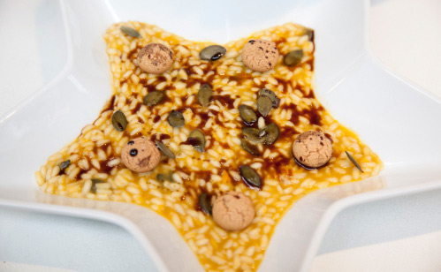 Risotto-zucca-aceto-balsamico-amaretti